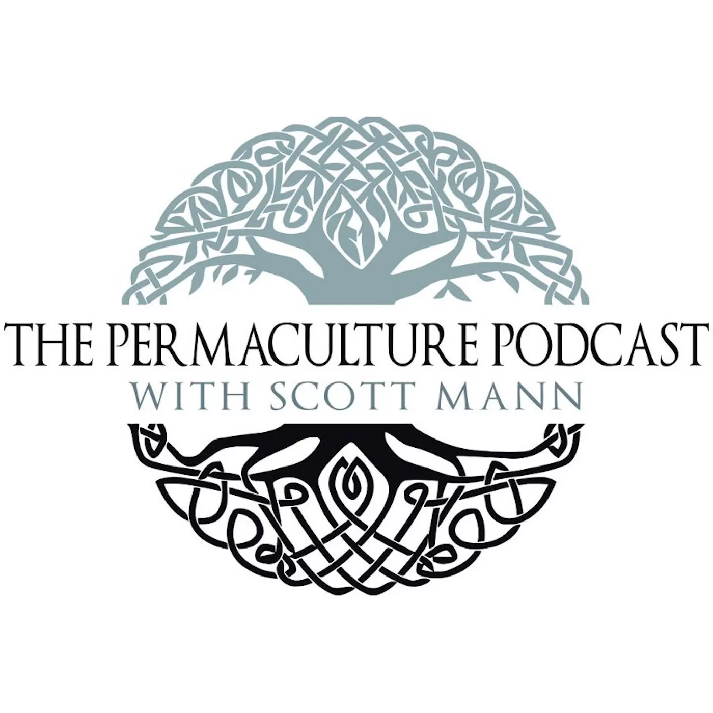 The Permaculture Podcast Tree with Roots Logo