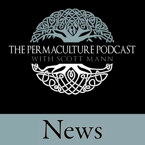The News Episode Logo - The Permaculture Podcast Logo, a Tree of Life, at the top, and News in the text at the bottom.